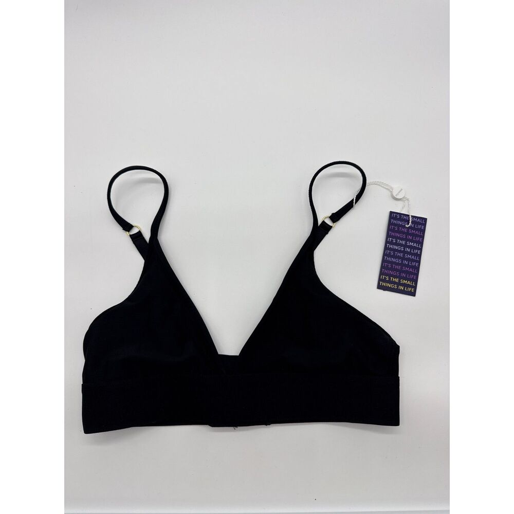 Pepper Ultra Fine Bralette XXS Black NWT